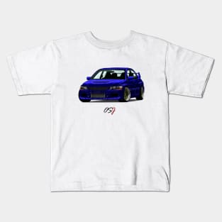 JDM EVO Blue Simple Kids T-Shirt